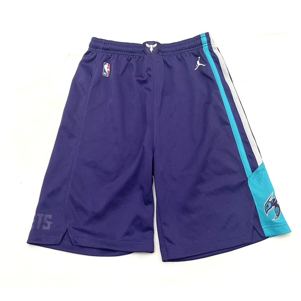 Charlotte Hornets Icon Edition YOUTH Nike NBA Swingman Shorts XL Purple‎